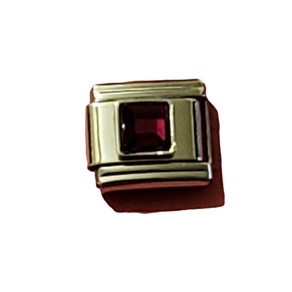 January Square 9mm charm for Italian Charm Bracelet,